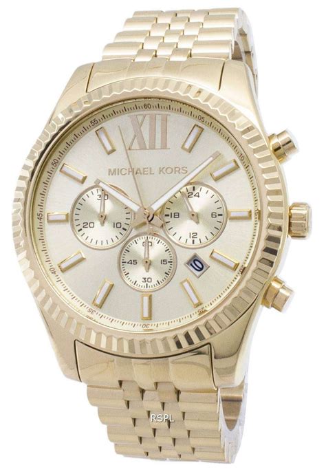 herrenuhr michael kors lexington mk8281|michael kors leather watch.